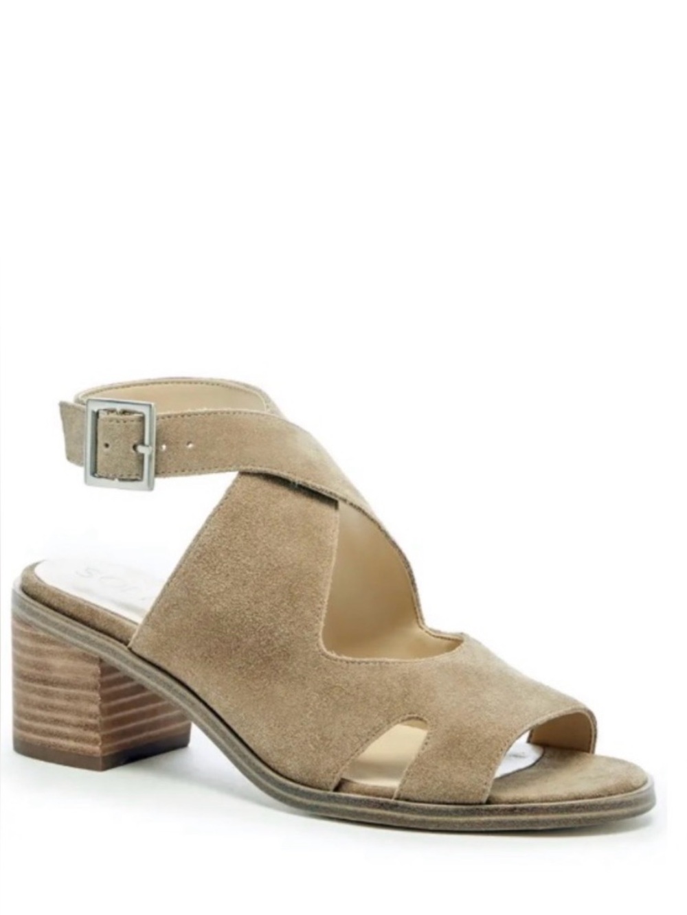 Sole Society Tresey Sandals. Cow Split Suede. “Taupe Tacular” Color. Sz 9.5.